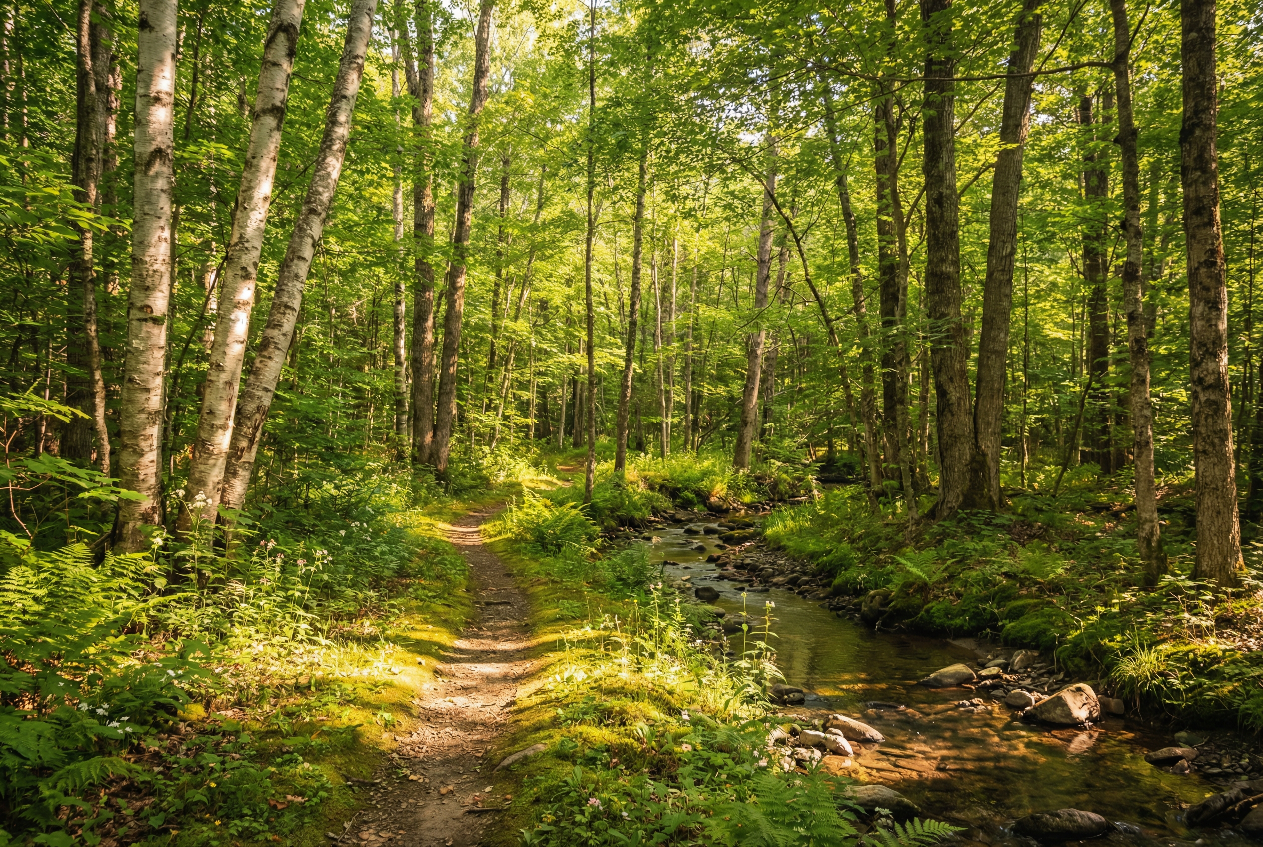 Woodland skills and survival in the Vermont woods